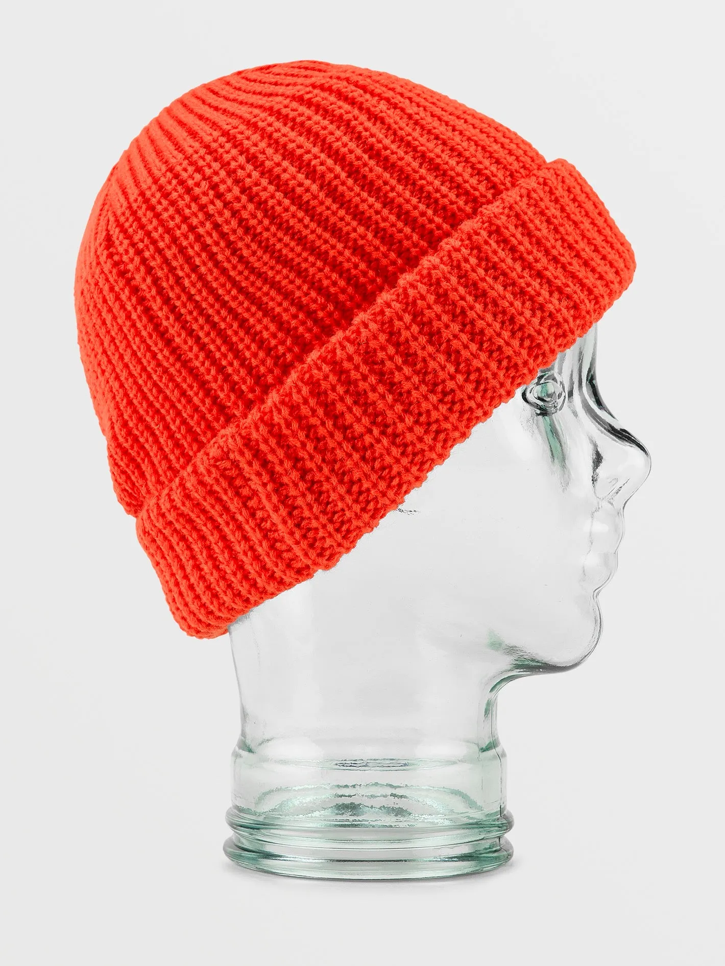 Womens Voluxe Beanie - Orange Shock