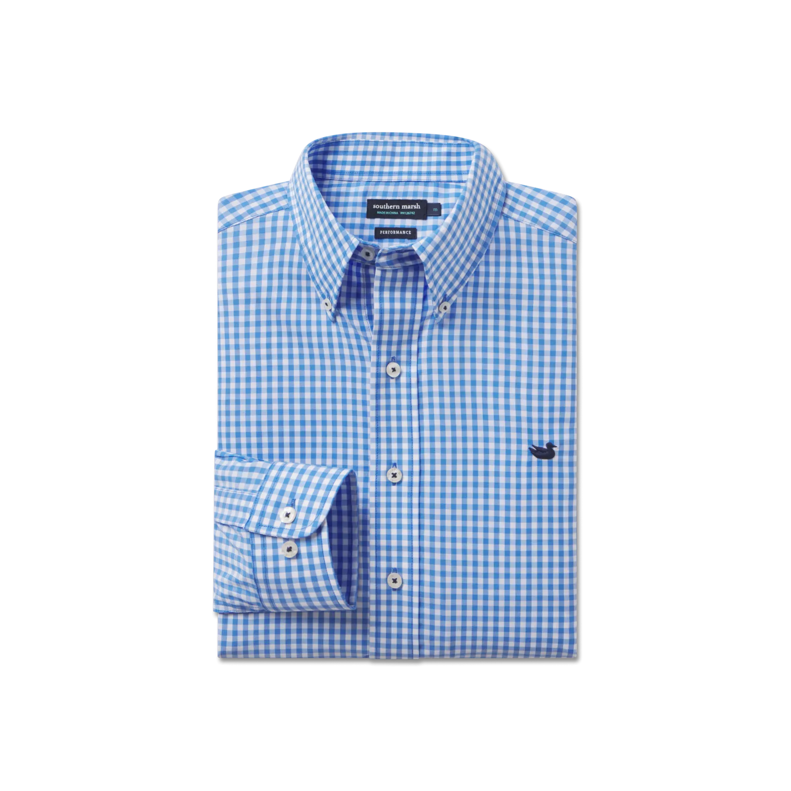 Youth Brentwood Gingham Performance Dress Shirt