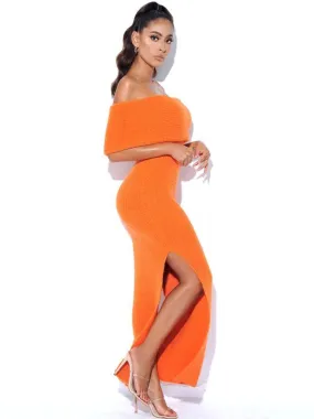 Yulianna Off Shoulder Sweater Maxi Dress *limited edition*